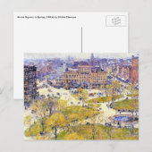 Union Square in Spring door Frederick Childe Hassa Briefkaart (Voorkant / Achterkant)