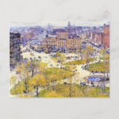 Union Square in Spring door Frederick Childe Hassa Briefkaart (Voorkant)