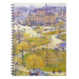 Union Square in Spring door Frederick Childe Hassa Notitieboek