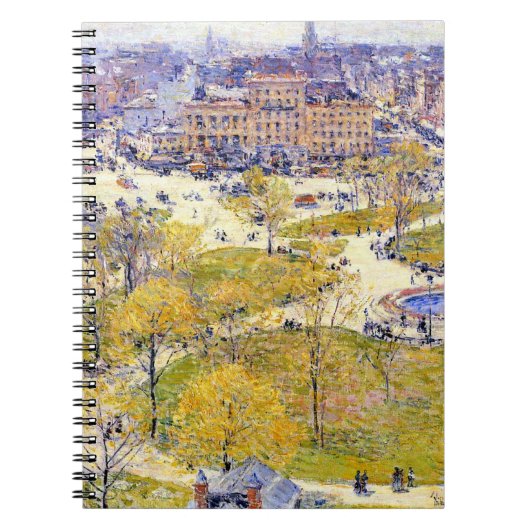 Union Square in Spring door Frederick Childe Hassa Notitieboek (Voorkant)