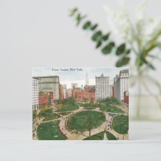 Union Square, New York Briefkaart (Staand voorkant)