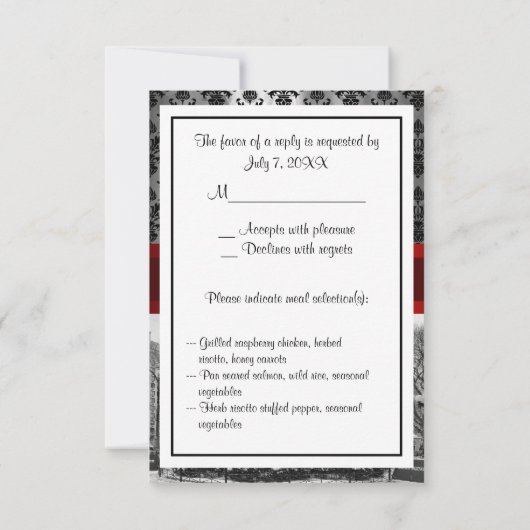 Union Square NYC Black Damask 211 RSVP 2 (Achterkant)