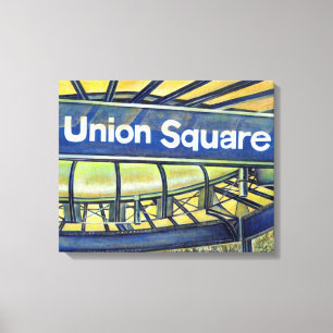 Union Square Parlor Canvas Afdruk