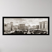 Union Square San Francisco CA Foto 1910 Poster (Voorkant)