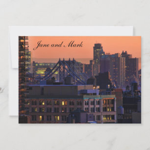 Union Square uitzicht op Manhattan Bridge, Roze Lu Kaart