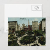 Union Square, Vintage van New York Briefkaart (Voorkant / Achterkant)