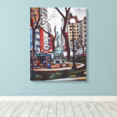 Union Square's geur van kleur Canvas Afdruk (Insitu (Houten vloer))