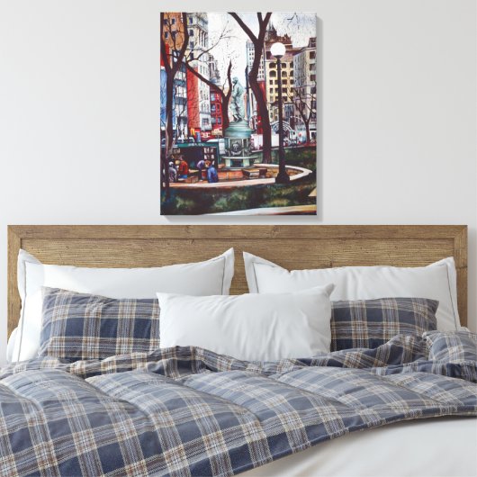 Union Square's geur van kleur Canvas Afdruk (Insitu (Slaapkamer))