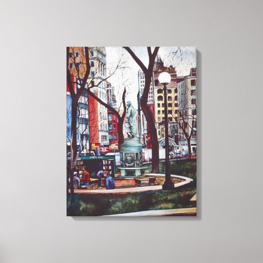 Union Square's geur van kleur Canvas Afdruk (Voorkant)