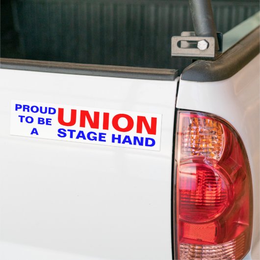 UNION STAGE HAND BUMPERSTICKER (Op Truck)