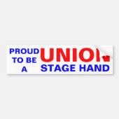 UNION STAGE HAND BUMPERSTICKER (Voorkant)