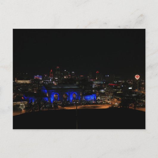 Union Station bij nacht #2 Briefkaart (Voorkant)