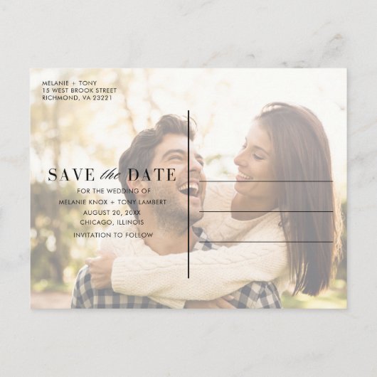 Union Station Chicago Wedding Bewaar de datum Aankondigingskaart (Achterkant)