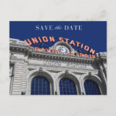 Union Station Chicago Wedding Bewaar de datum Aankondigingskaart (Voorkant)