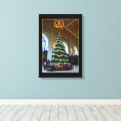 Union Station Christmas Tree, Kansas City Canvas Afdruk (Insitu (Houten vloer))