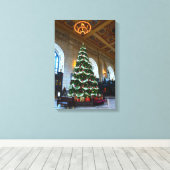 Union Station Christmas Tree, Kansas City Canvas Afdruk (Insitu (Houten vloer))