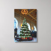 Union Station Christmas Tree, Kansas City Canvas Afdruk (Voorkant)