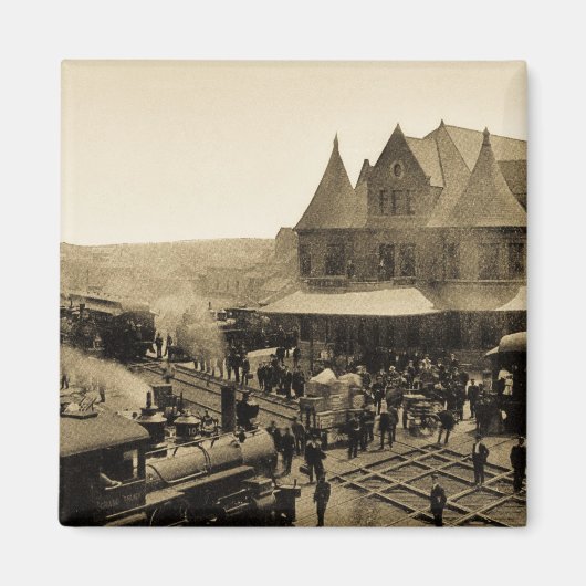 Union Station, Durand, Michigan Magneet (Voorkant)