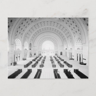 Union Station grote hal, 1910 Briefkaart