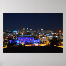 Union Station in het blauw, Kansas City (19x10)