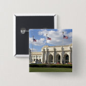 Union Station in Washington D.C. Vierkante Button 5,1 Cm (Voorkant /achterkant)