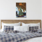 Union Station Kerstboom, Kansas City Canvas Afdruk (Insitu (Slaapkamer))