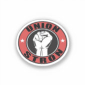 Union Strong American Flag Dag van de Arbeid Sticker (Voorkant)
