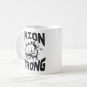Union Strong - Dag van de Arbeid Geschoolde vakbon Koffiemok (Voorkant links)