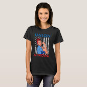 Union Strong - Dag van de Arbeid Geschoolde vakbon T-shirt (Voorkant volledig)