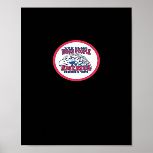 Union Strong Funny Meme Classic Poster (Voorkant)