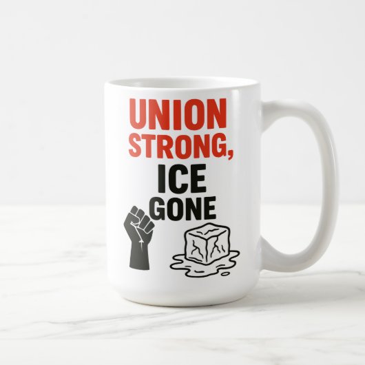 Union Strong, ICE Gone Immigratieprotesten, Koffiemok (Rechts)