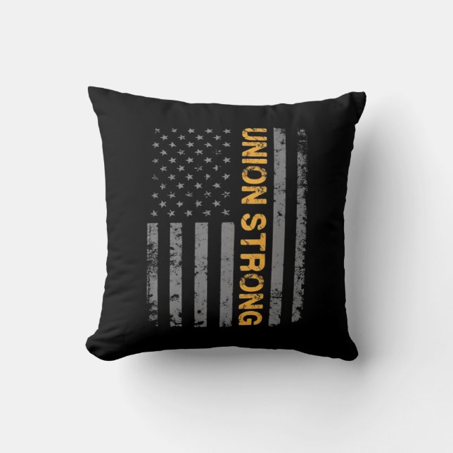 Union Strong met Amerikaanse vlag Classic Kussen (Voorkant)