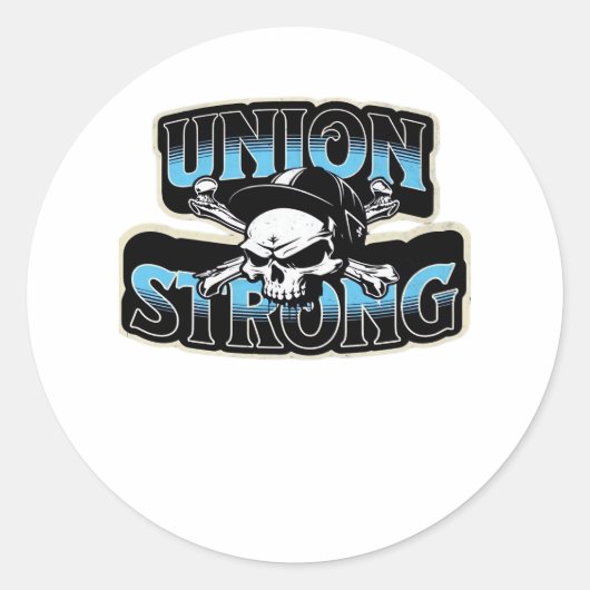 Union Strong Pro Union Hard Pet Union Classic Ronde Sticker (Voorkant)