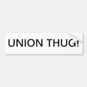 UNION THUG bumper sticker (Voorkant)