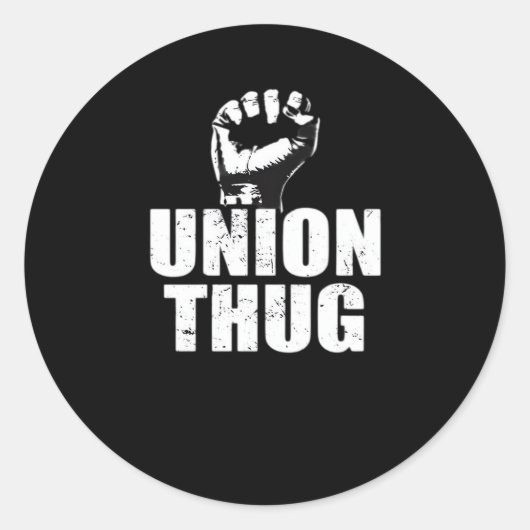 Union Thug Essential Ronde Sticker (Voorkant)