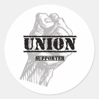 Union Thug Supporter Ronde Sticker