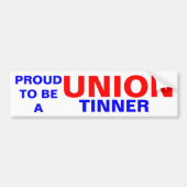 UNION TINNER BUMPERSTICKER (Voorkant)