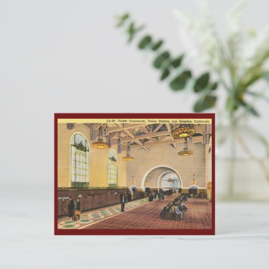 Union Train Station, Los Angeles  Briefkaart (Staand voorkant)