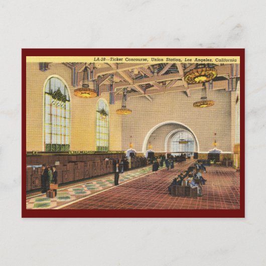 Union Train Station, Los Angeles  Briefkaart (Voorkant)
