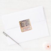 Unionistisch Poster van de Partij van de Britten Vierkante Sticker (Envelop)