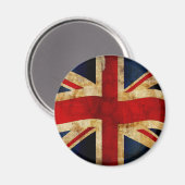 Unionjack - Grunge Magneet (Voorkant / Achterkant)