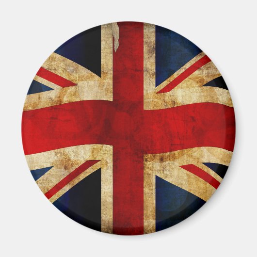 Unionjack - Grunge Magneet (Voorkant)