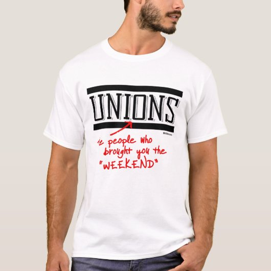 Unions - De mensen die je het weekend brachten -  T-shirt (Voorkant)