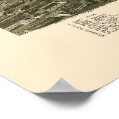 Uniontown, PA Panoramic Map - 1897 Poster (Hoek)