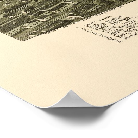 Uniontown, PA Panoramic Map - 1897 Poster (Hoek)