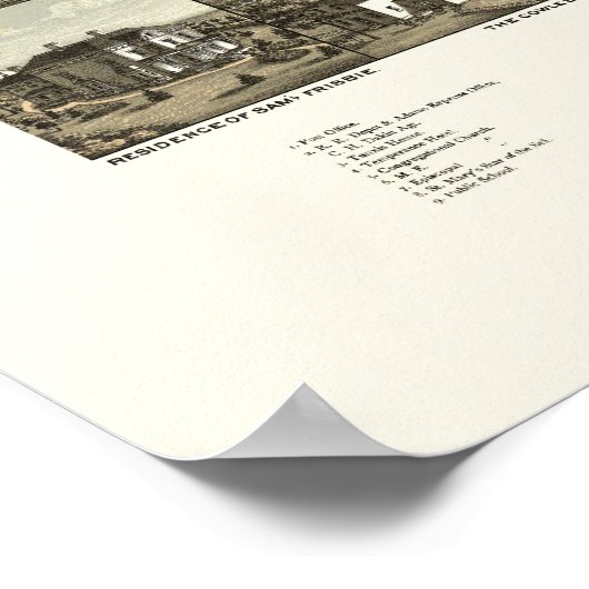 Unionville, CT Panoramic Map - 1878 Poster (Hoek)