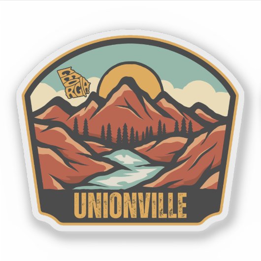 Unionville, Georgia Sticker (Voorkant)