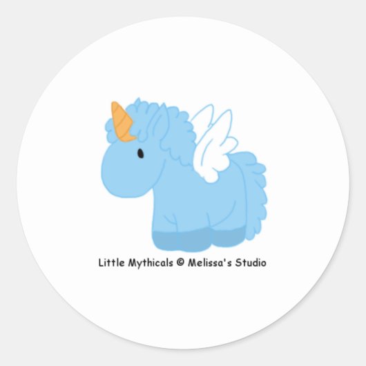 Unipeg-Sticker Ronde Sticker (Voorkant)