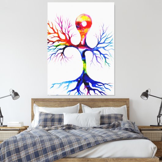 Unipolair neuron canvas afdruk (Insitu (Slaapkamer))