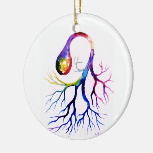 Unipolair neuron keramisch ornament (Links)